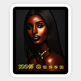 100% Chocolate Queen 2023 Sticker